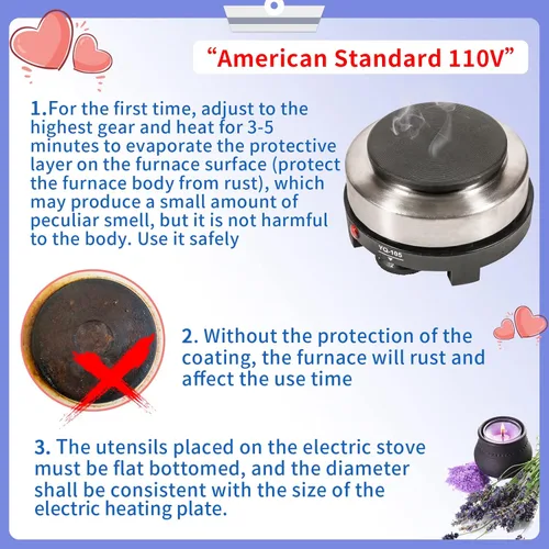 Vista 6 de SAEUYVB Kit de fabricación de velas con placa caliente, suministros para hacer velas, kit de fabricación de velas para principiantes con olla