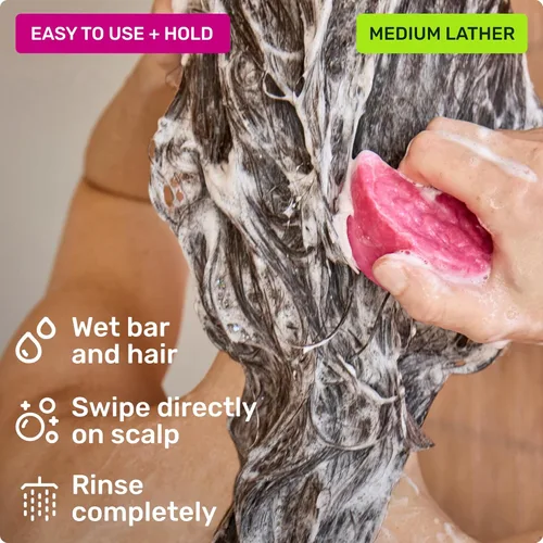 Vista 8 de Ethique Barra de champú reparadora para cabello seco y dañado con proteína de arroz, sin plástico, vegano, libre de crueldad, 3.88 oz