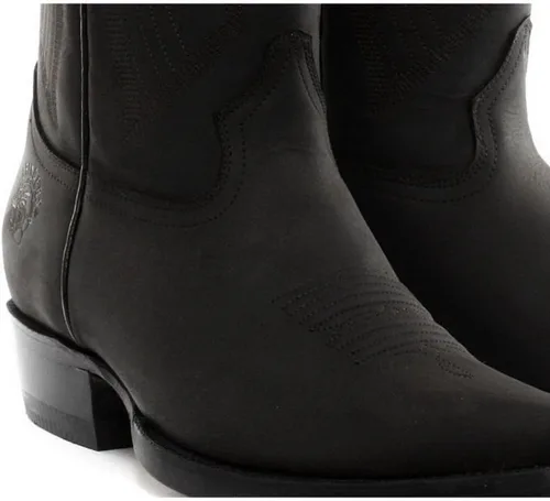 Vista 2 de Grinders Botas vaqueras para hombre Negro