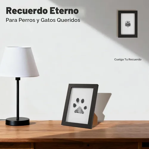 Vista 4 de Kit de huellas sin tinta para perros, gatos y bebés, kit de huellas de manos de bebé y nariz de perro de tacto limpio, kit de huellas de perro sin