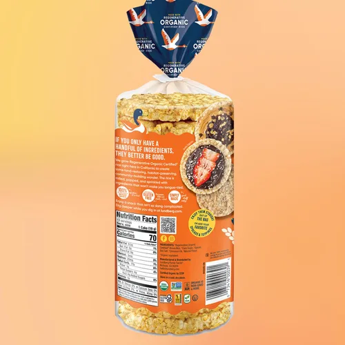 Vista 3 de Lundberg - Tortas de arroz integrales orgánicas con canela, 9.5 onzas