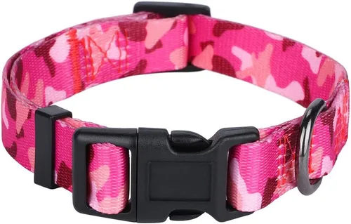 Vista 16 de Rhea Rose Collar de perro para perros pequeños con patrón floral para hembras y perros, talla S