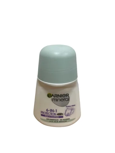 Vista 2 de Garnier Mineral Roll On Desodorante Antitranspirante Protección 48 Horas Floral Fresh - 50 mL/1.69 fl oz