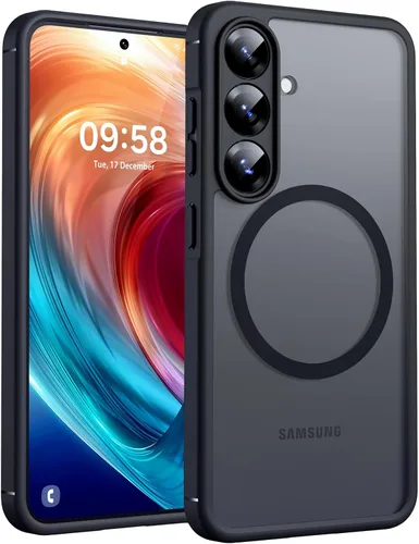 Vista 29 de TOCOL para Samsung Galaxy S22 Ultra, Funda con parte trasera dura mate translúcida [A prueba de golpes de grado militar]