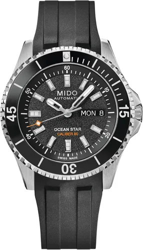 Vista 12 de MIDO Ocean Star 200 - Reloj suizo automático para hombre - Caja de acero inoxidable - Calendario día/fecha - Bisel giratorio