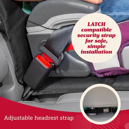 Vista 3 de Protector de asiento de coche de Lusso Gear, Para asiento de coche infantil., Negro