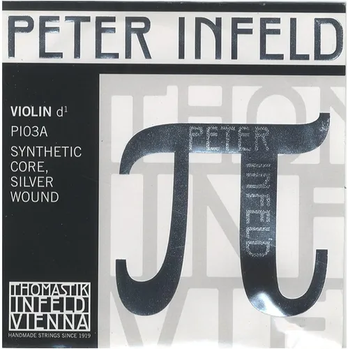 Vista 4 de Thomastik-Infeld Peter Infeld - Cuerda mi para violín, tamaño 4/4, tensión media - PI01PT - Acero inoxidable, chapado en platino - Proyección
