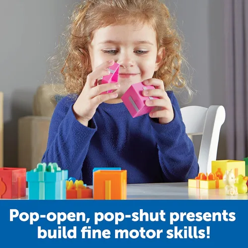 Vista 9 de Learning Resources Fiesta Sorpresa de Contar - Juguetes Montessori para Niños Pequeños, Actividades de Apilamiento Preescolar, Juego de Combinación