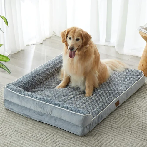 Vista 7 de BFPETHOME Cama ortopédica para perros extra grandes, sofá cama grande impermeable para perros con funda extraíble lavable, cama grande para mascotas