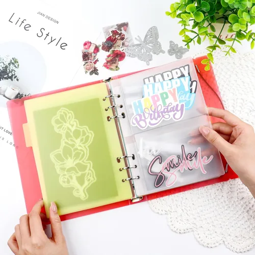 Vista 38 de BAOFALI 10PCS A5 Size Dividers for 6 Ring Binder,with Reinforced Edge and 10 Tabs,Paper Index Divider Category Page Tab Indexing Cards Die and Stamp