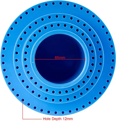 Vista 3 de DZQ Soporte giratorio de 116 agujeros, soporte de herramientas giratorio de 1/8 pulgadas de diámetro, soporte para taladro de mandril giratorio