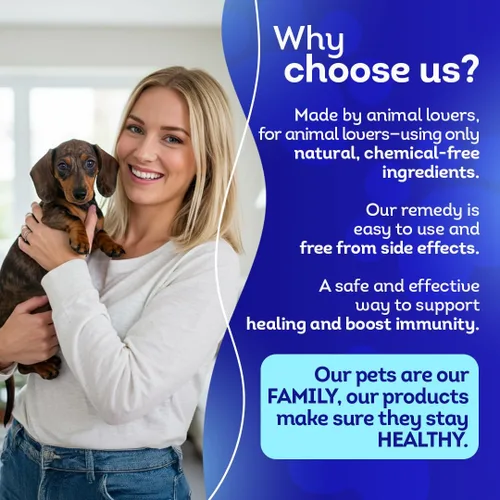 Vista 7 de HA4E - Alivio de la mancha para perros - Tratamiento para picazón, costras y pérdida de cabello causada por ácaros - Totalmente natural