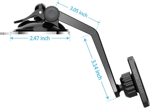 Vista 6 de WixGear - Soporte magnético para teléfono celular y mini tablet, con tecnología de rápido rápido cierre rápido, soporte magnético para teléfono