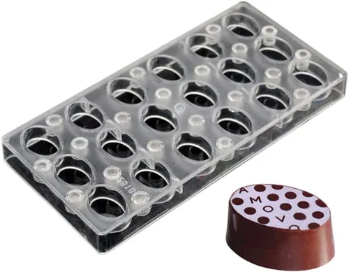 Vista 8 de Molde de transferencia de chocolate, molde de policarbonato para chocolate, hecho a mano, molde magnético de chocolate para chocolate, molde