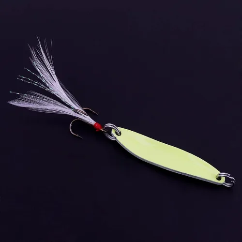Vista 5 de OriGlam Metal Jigs & Glow Jigging Spoons - Cebos duros luminosos para señuelos giratorios