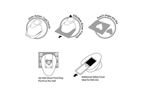 Vista 3 de Bira Craft - Punzón circular de 1 1/4 pulgadas para manualidades de papel, álbumes de recortes, tarjetas, artes