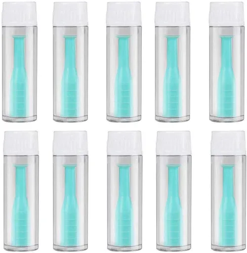 Removedor de lentes de contacto duro, paquete de 10 insertadores RGP para lentes suaves y duras, removedor de lentes de contacto, 10 unidades