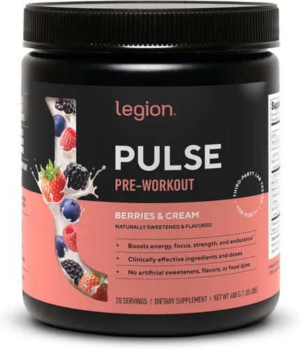 Vista 18 de LEGION Pulse Pre Workout - Bebida preentrenamiento de óxido nítrico totalmente natural para aumentar la energía, sin creatina, endulzada