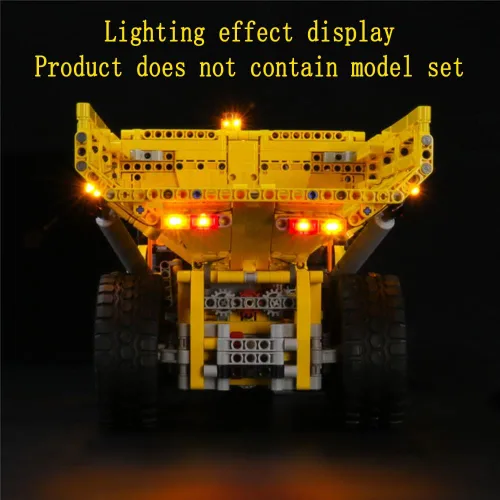 Vista 8 de GEAMENT Kit de luces LED compatible con Lego 6X6 Volvo Articulated Hauler - para Technic 42114 (juego de modelos no incluidos)