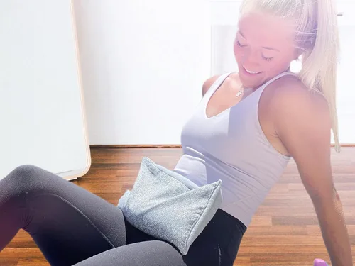 Vista 7 de SacksyThyme Almohadilla térmica para microondas para calambres, espalda, cuello, hombros, dolor de piernas, paquete de calor reutilizable, paquete