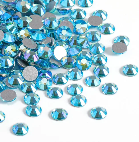 Vista 7 de Beadsland 2880 piezas de diamantes de imitación con parte posterior plana, gemas redondas de cristal para decoración de uñas y manualidades