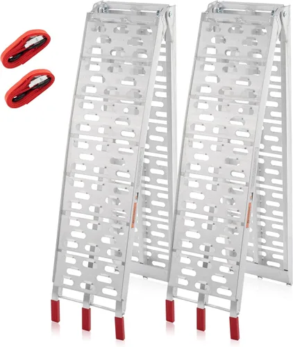 TRIBLE SIX 2 rampas de carga plegables de 7.5 pies, rampas de carga plegables de 1500 libras de capacidad para