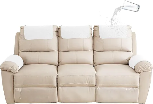 Vista 22 de XMAYODS Funda impermeable para sillón con reposabrazos, fundas antideslizantes para sofá y reposacabezas, fundas para respaldo, fundas para sillón