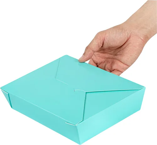 Vista 376 de Restaurantware Bio Tek - Cajas para llevar de 30 onzas, 200 loncheras para llevar, cierre de tabulación, resistentes al calor, desechables, de papel