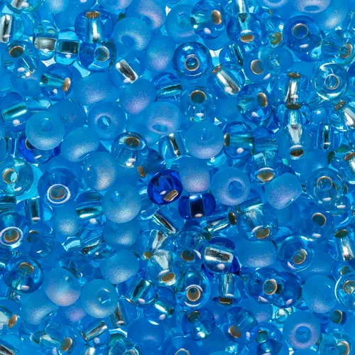 Vista 24 de John Bead Cuentas de cristal checo 6/0 amatista AB cuentas para manualidades de joyería, vial de 0.81 oz