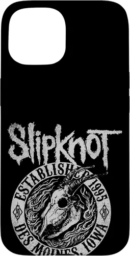 Vista 6 de Funda negra oficial de Slipknot Goat Flames para iPhone 17