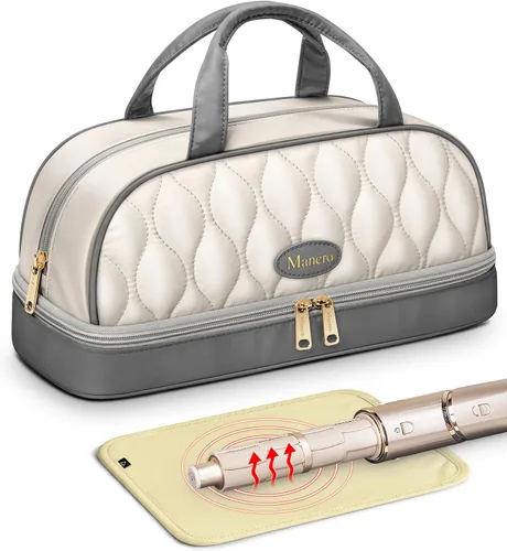 Mancro Estuche de transporte para Shark FlexStyle, bolsa de viaje acolchada para herramientas para el cabello | con alfombrilla resistente al calor