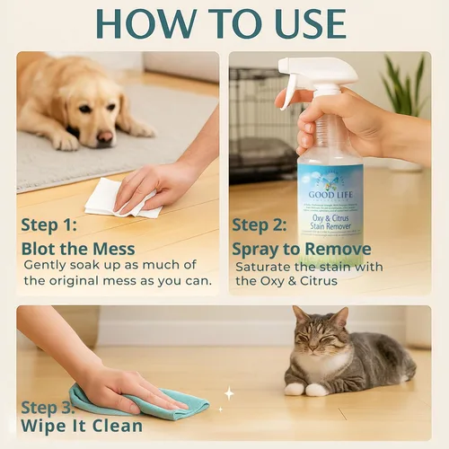 Vista 3 de Oxy Citrus - Removedor de manchas y limpiador multiusos – Spray de limpieza multiusos a base de plantas, perfecto para colchones, alfombras, suelos