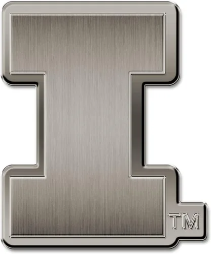 Vista 45 de Rico Industries Emblema de automóvil de níquel antiguo estándar de la NCAA para coche/camión/SUV