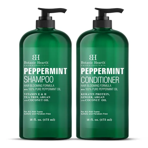Vista 10 de Botanic Hearth Juego de champú y acondicionador para cabello rizado para cabello rizado Desenreda, define y mejora los rizos Con aceite