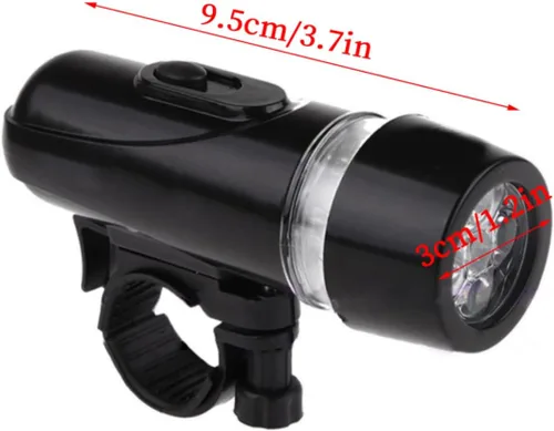 Vista 5 de Lámpara de bicicleta 5led Mountain Bike impermeable faro trasero combinación para negro impermeable faro trasero luz combinada