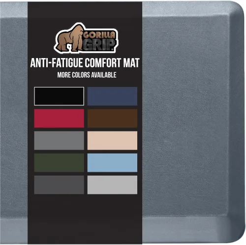 Vista 36 de Gorilla Grip - Tapete antifatiga acolchado para cocina, escritorio, ergonómico, superficie rugosa resistente a los rayones y al agua, para comodidad