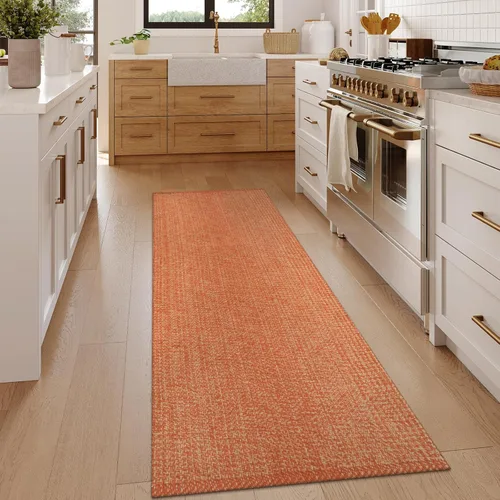 Vista 22 de LEEVAN Alfombra de Pasillo de Cocina Lavable, 2' x 4.3' Alfombras de Baño Bohemias de Algodón Tostado Reversible para Entrada, Alfombra de Pasillo