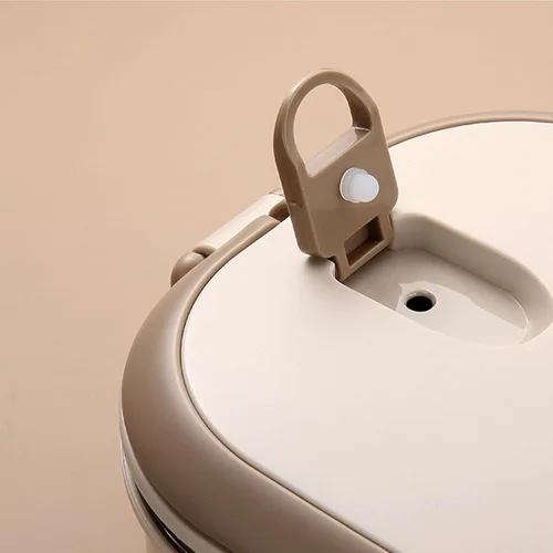 Vista 7 de Contenedor de alimentos aislado, lonchera térmica aislada, caja térmica de acero inoxidable con diseño sellado a prueba de fugas, apto