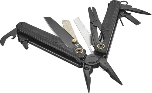 Vista 4 de LEATHERMAN, Wave Alpha – Multiherramienta 16 en 1 con hoja MagnaCut®, mangos G10 y tijeras de tamaño completo, Obsidiana MagnaCut - Cuchilla