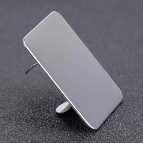 Vista 2 de Minkissy Plato de maquillaje, mini paleta de anillos cosméticos de arte de uñas, paleta de mezcla de base de acero inoxidable con herramienta