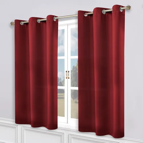 Vista 47 de Superior Cortinas Opacas, Oscurecimiento de Habitación, Dormitorio, Cortinas, Cocina, Acentos de Ventana de Sala de Estar, Bloqueo Solar, Térmicas
