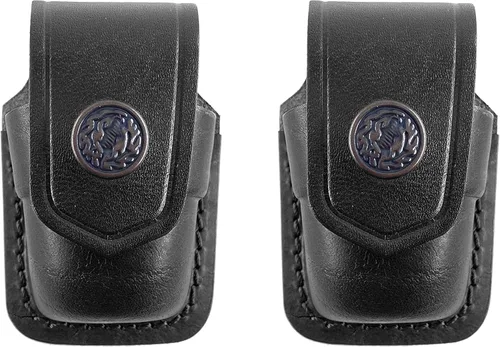 Vista 12 de Speedloader - Funda para 357 Magnum 6 y 7 disparos, 44 Magnum 5 disparos, S&W .38 Special 6 Shot - Funda de cuero auténtico, simple y doble, hecha a