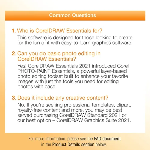 Vista 8 de [Old Version] CorelDRAW Essentials 2021 Graphics Design Software for Occasional Users Illustration, Layout, and Photo Editing [PC Disc]
