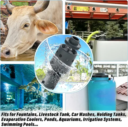 Vista 7 de Válvula de flotador de tanque de agua diseñada para control de nivel de agua, llenado automático, apagado automático, válvula de flotador de nivel