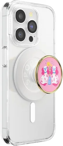 Vista 22 de PopSockets - Agarre para teléfono con soporte expandible, agarre adhesivo, rosa Confeti Rosa