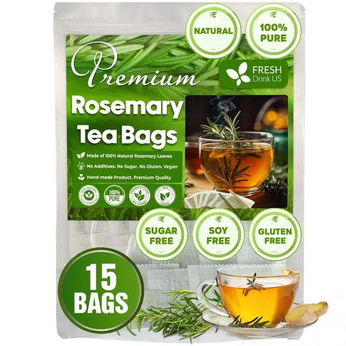 Vista 436 de FreshDrinkUS, 135 bolsas de té de jengibre y cúrcuma premium, ingredientes 100% naturales, mezcla hecha a mano de té de hierbas de cúrcuma