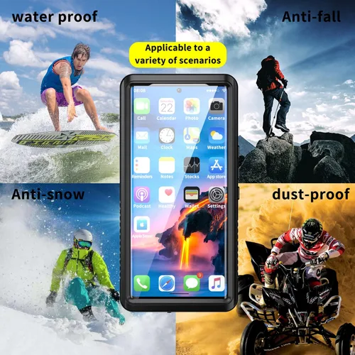 Vista 7 de DINGXIN Funda impermeable para Google Pixel 6 Pro, con certificación IP68, a prueba de polvo, a prueba de golpes con protector de pantalla