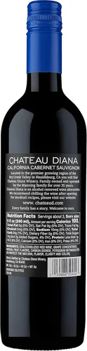 Vista 2 de Chateau Diana Cabernet Sauvignon Cero Alcohol Eliminado (3 x 25.4 fl oz.)