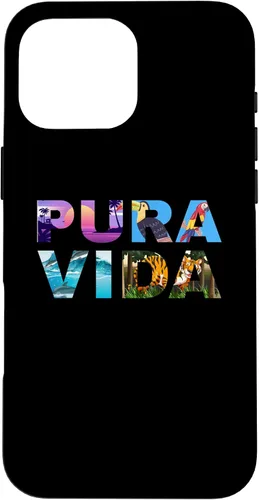 Vista 21 de Costa Rica Pura Vida Toucan Tropical Surf Beach Vibes - Funda para iPhone 16