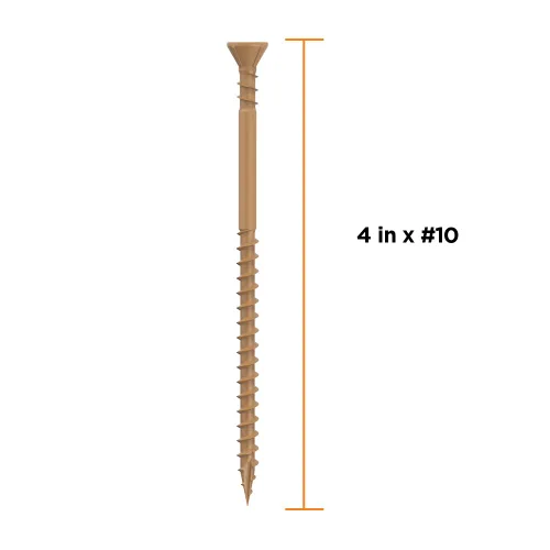 Vista 2 de CAMO 3-1/2" X #10 - Tornillo de cubierta de 1350 unidades de COUNTERSINKING
